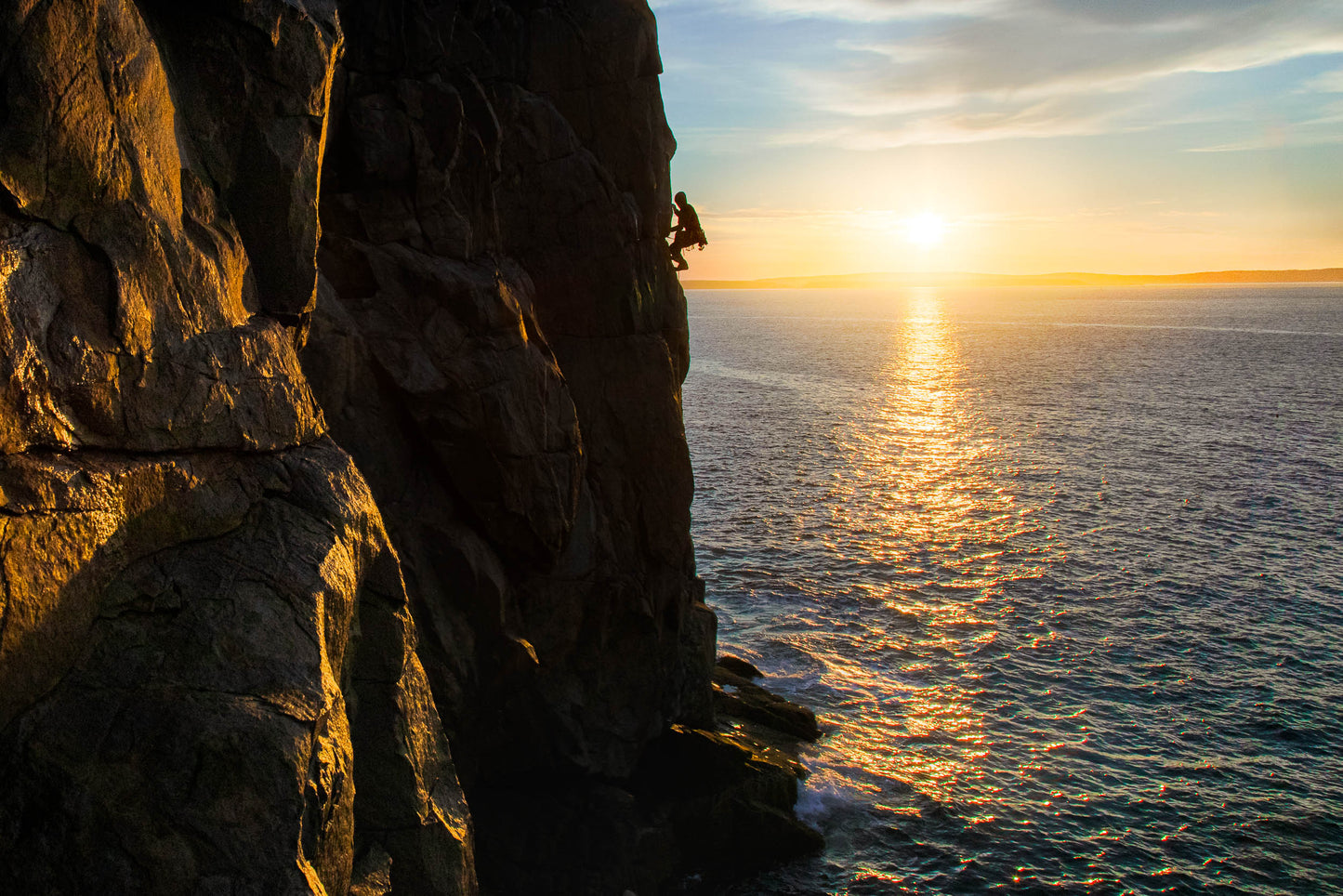 Climbing Head Arête, Acadia National Park