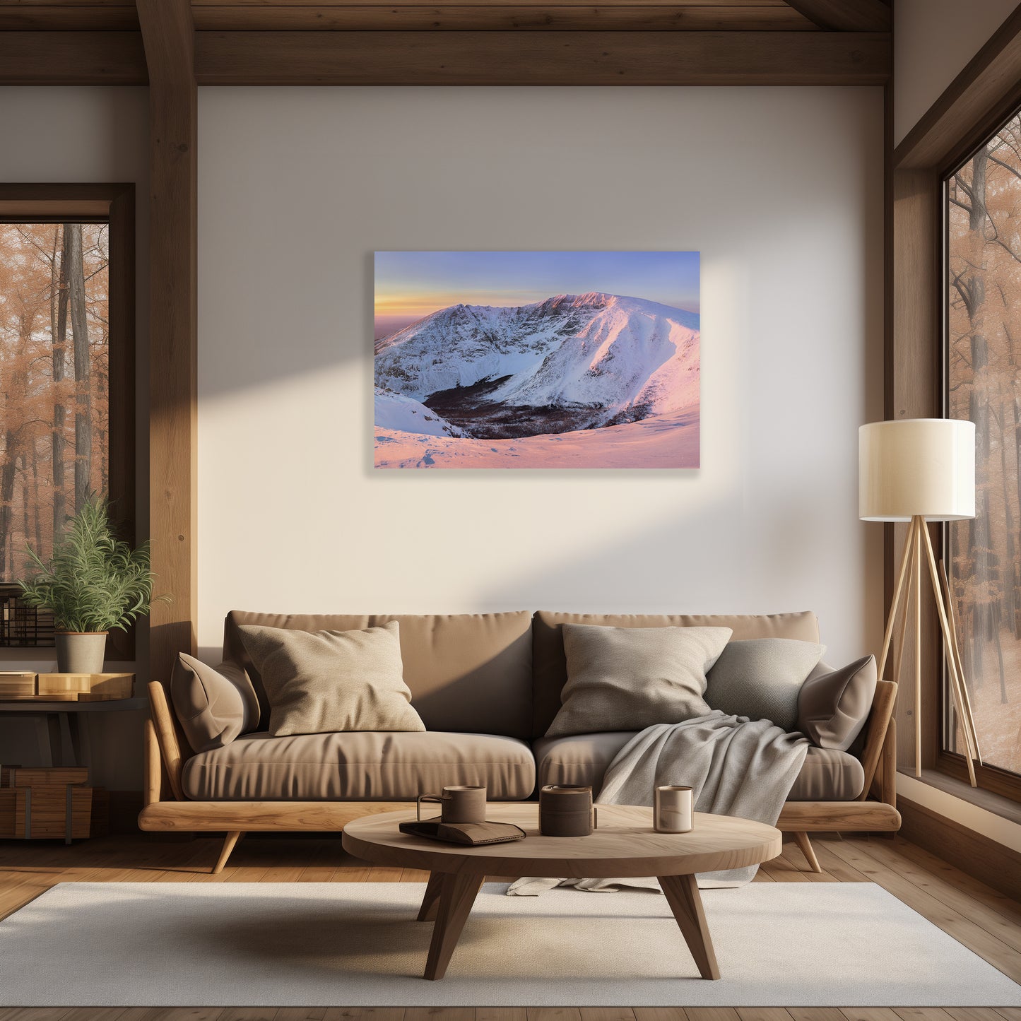 LIMITED EDITION - Katahdin Winter Sunrise - 36x48" Acrylic Print
