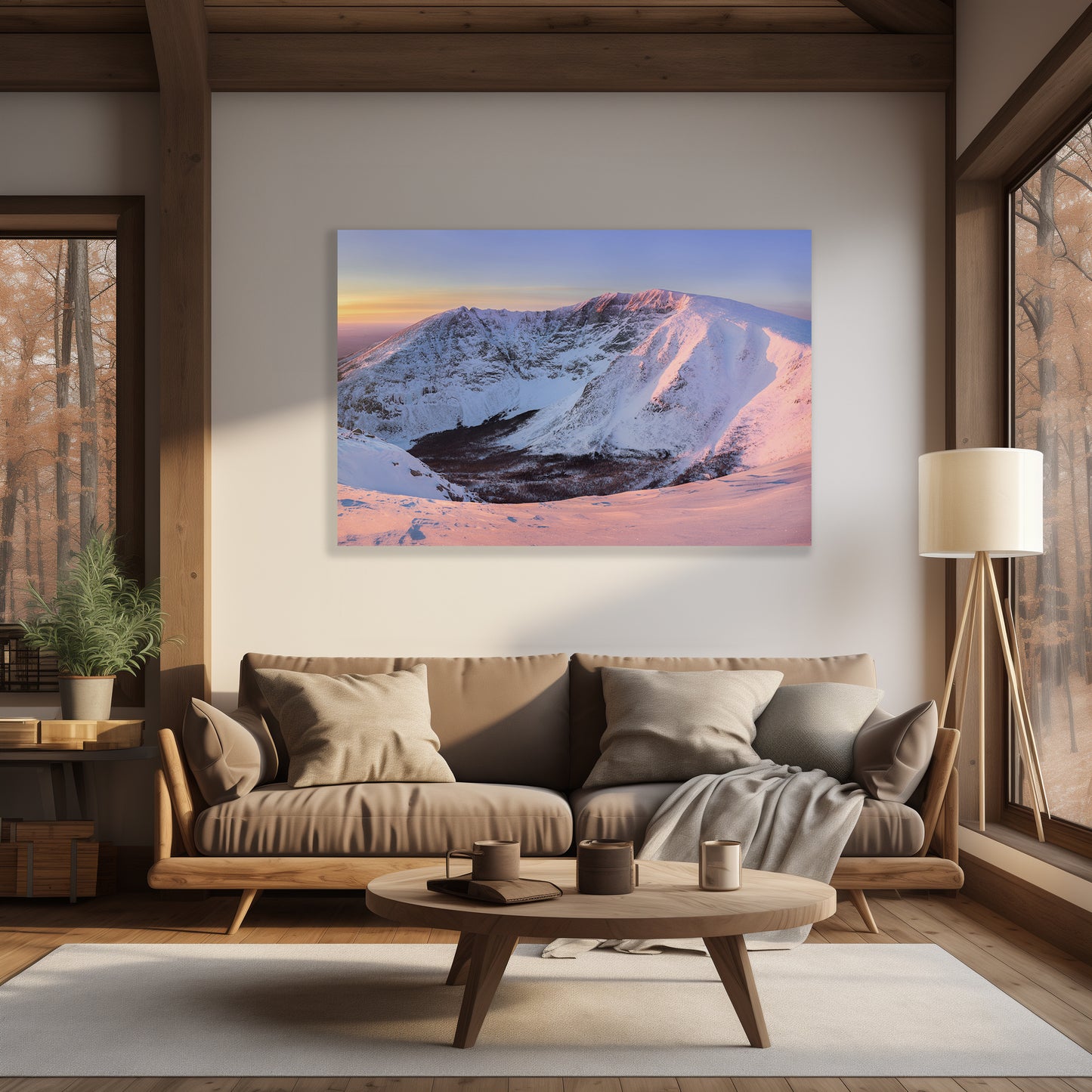 LIMITED EDITION - Katahdin Winter Sunrise - 40x60" Metal Print