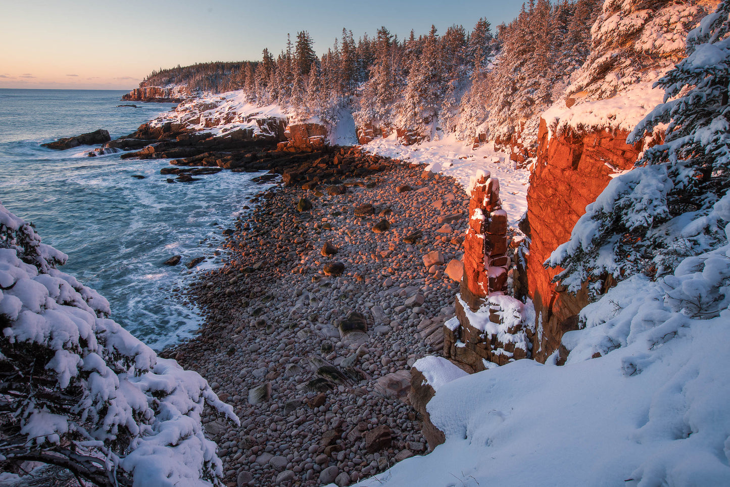 Winter Sunrise Acadia