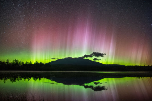 The Northern Lights over Katahdin