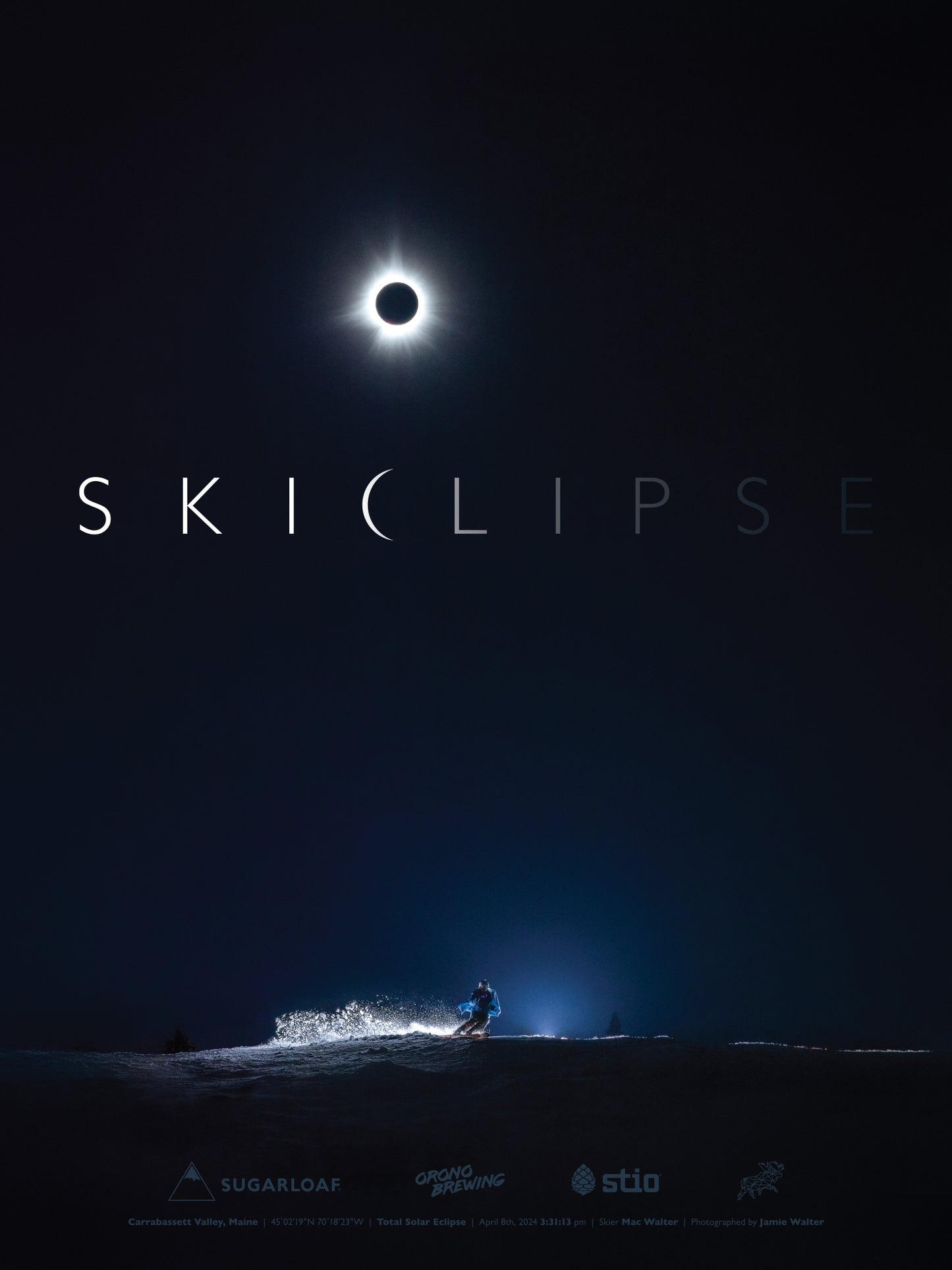 SKICLIPSE 18x24" Poster